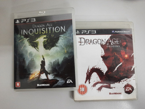 Dragon Age Origins E Dragon Age Inquisition Ps3 Mídia Física