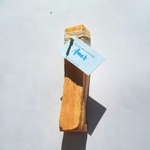 Palo Santo Con Palabra Afirmación. Incienso Sahumerio Natura