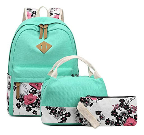 Mochilas Escolares Abshoo De Lona Liviana Con Flores Para Ni