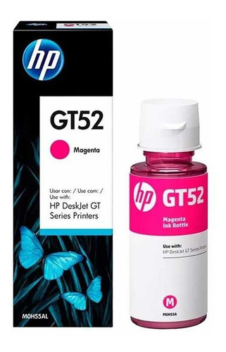 Botella Tinta Hp Gt52 Mag. Original M0h55l Inktank 300 400