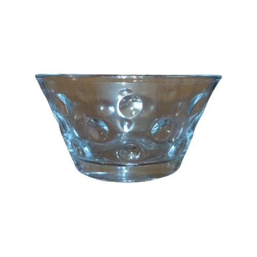  Bowl  Vidrio Relieve Para Postres. Pack 2 Unidad.