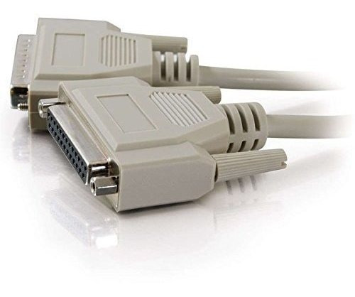 Cable De Extensión C2g 02656 Db25 M/f Serial Rs232, Beige (1