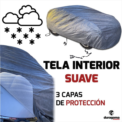Imagen 4 de 9 de Funda Cubre Auto Cobertor Antigranizo Granizo Impermeable