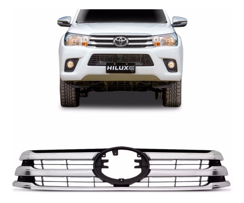 Grade Radiador Toyota Hilux Srx 2016 2017 2018 Cromada