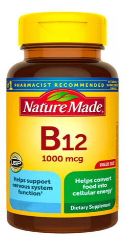 Vitamina B12 1000 Mcg Metabolismo Energía (400) Americano Sabor Sin Sabor