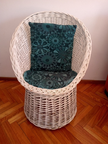 Sillón Vintage Americano Con Almohadones Belgrano -no Envio-