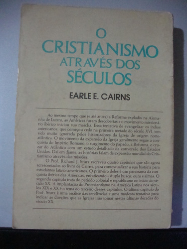 Livro - O Cristianismo Através Dos Séculos