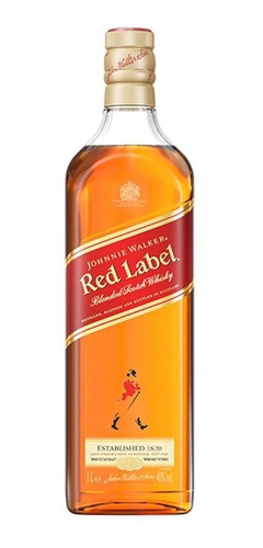 Imagem 1 de 2 de Whisky Red Label 1 Litro Johnnie Walker
