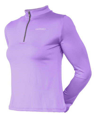 Sudadera Deportiva Lasbro Lila Con Cierre Medio De Mujer