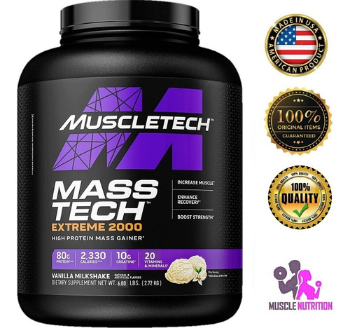 Muscletech Mass-tech 6 Lbs Ganador Masa Peso Protein