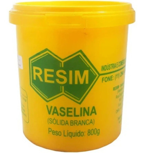 Vaselina Sólida Industrial Resim Branca 800g