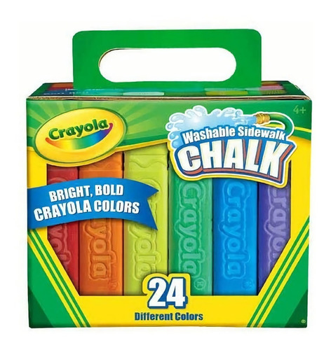  Gises Crayola Washable Sidewalk Chalk Cont 24 Pz Diferentes