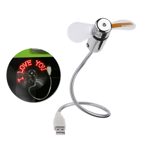 Flexible Mini Usb Led Metal Enfriamiento Ventilador Enfriado