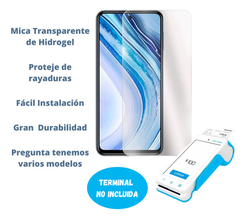 Mica De Hidrogel Para Terminal De Pago Point Smart1 Pax A910