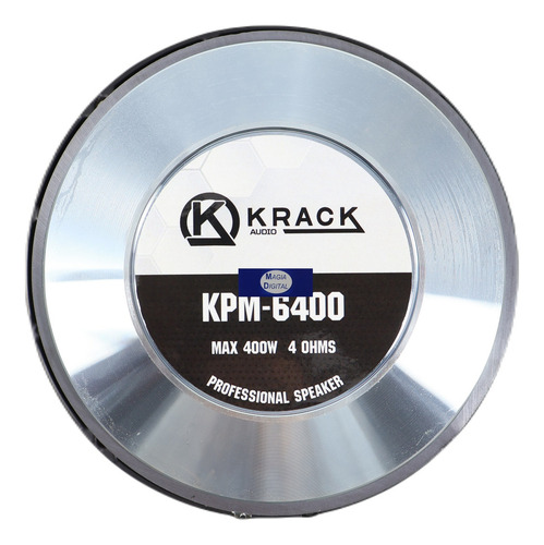 Medio Rango 6.5pLG Krack Audio Kpm-6400 400w Open Show 1pz Color Negro