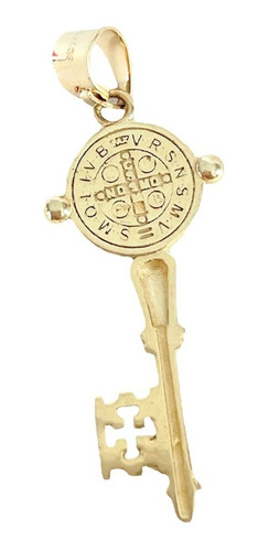 Dije Llave De San Benito Oro Amarillo Dxoro 2.7 Cm D Oro 10k