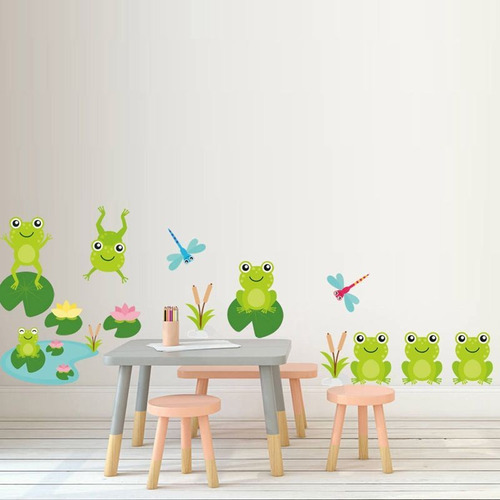 Adhesivo De Pared Con Diseño De Animales En Forma De S, Deco