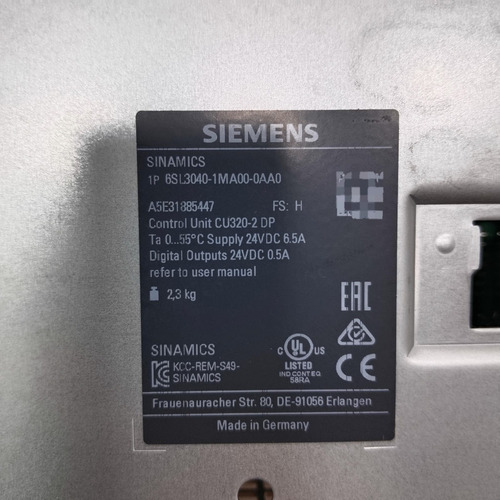 Siemens 6sl3040-1ma00-0aa0 Simatic