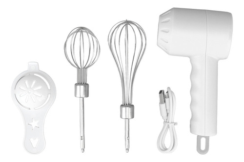 Batidora De Mano Inalámbrica Con 2 Batidores Eléctricos Usb