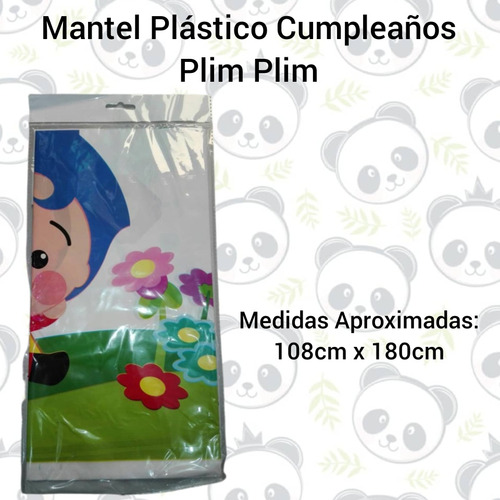 Mantel Plástico Decoración Fiesta Cumpleaños Plim Plim 