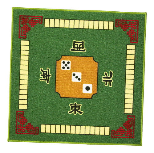 Cubierta De Mesa De Juego Mahjong, Tapete De Mesa Verde