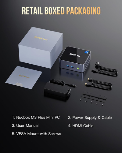 Gmktec M3 Más Mini Pc Con Intel Core I9 5.0 Ghz), 32gb Ddr4