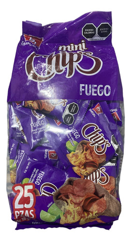 Chips Fuego 18gr - 25 Unidades - Producto Mexicano