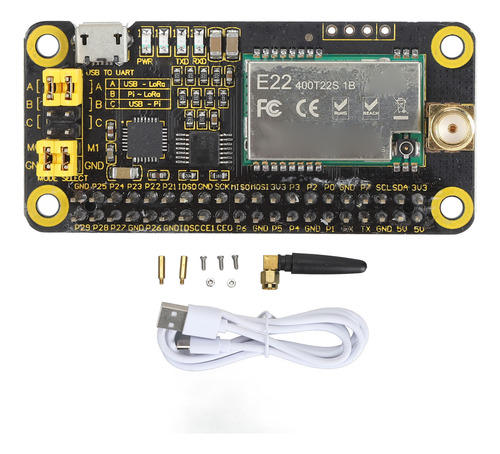 Placa Lora Hat Module Am 020 Sx1268 De 5 Km, 433 Mhz, 470 Mh