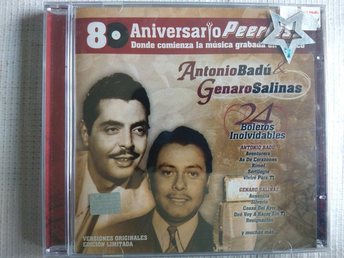 Antonio Badu Y Genaro Salinas Cd Aventurera (nvo)(sellado) Y