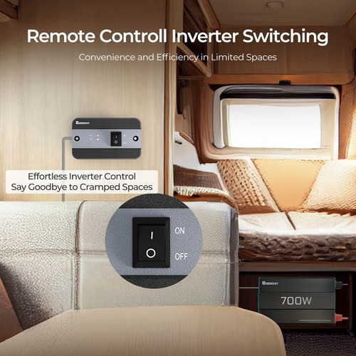 Renogy Inversor De Onda Sinusoidal Pura De 700 W, Convertido