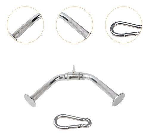 Tricep Press Down Bar Cable Acceso Anti Slip V Manjea Bar