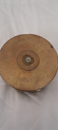 Antigua Vaina De Cañon De Bronce. Cenicero. (Usado)