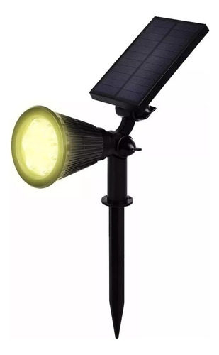 Foco Estaca Solar Jardin Led Impermeable Luz Calida