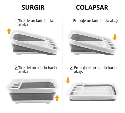 Escurridor Platos Plegable,organizador De Platos, Escurridor