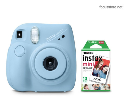 Imagen 2 de 4 de Cámara Instax Mini 7 Plus Azul Claro