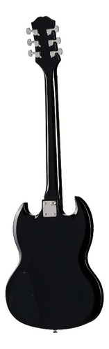 Guitarra elétrica EpiPhone Modern Tribute Sg Ebony Ebony, cor preta, material de escala, orientação da mão, mogno, mão direita