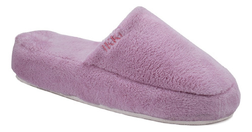 Pantufla Mujer Peluche Coral Fleece Ikki Tipo Piel 67