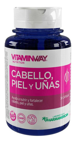 Vitaminway Cabello, Piel Y Uñas  30 Capsulas Frasco