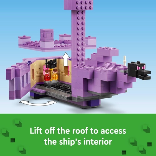 Lego Minecraft The Ender Dragon And End Ship Building Set, J