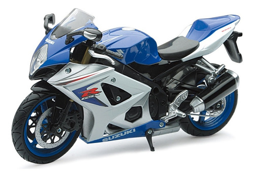 Moto Metal Suzuki Gsx-r1000 Azul Escala 1:12 New Ray Colecci