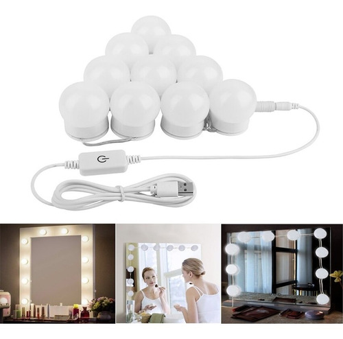 Imagen 4 de 5 de Lampara Para Espejos Luces Led Tocador