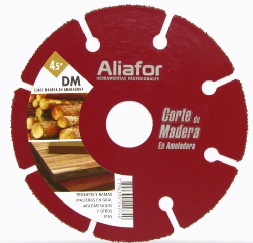 Disco Corte Madera Woody Aliafor 115 Mm Amoladora Dm-4.5