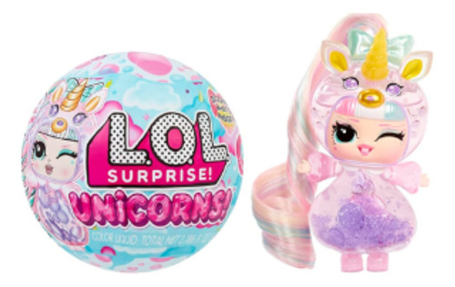 Muñeca Lol Surprise Unicorn Series 15 Pelota 9 Cm