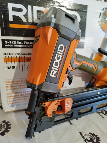 Clavadora Neumática Ridgid 21° Pistola Estructuras Framing (Usado)