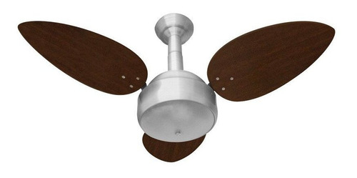 Ventilador De Teto Venti-delta Miray 3 Pás 127v Tabaco/prata