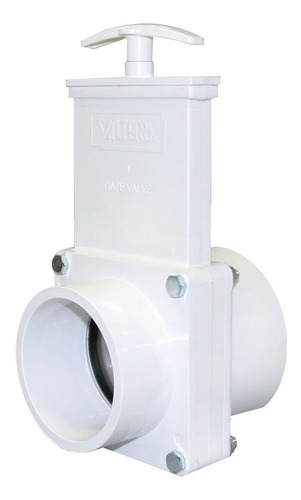 4302 Valvula Compuerta Pvc Blanco 3 Slip X Spig