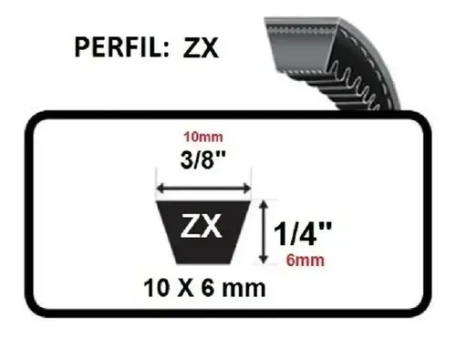 M_NAO ③ Correia Zx024 (24 3/4 650li) Zx-650 | MercadoLivre