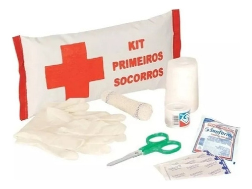 Kit Primeiros Socorros Ideal Para Leves Acidentes Dia A Dia