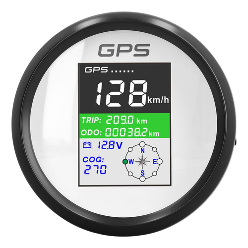 Odômetro De Barco 85 Mm Gps Velocímetro Knot Mph Km/h