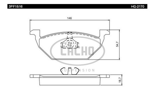 Pastilla De Freno Del P/ Volkswagen Bora Tdi/2.0 S/sensor To